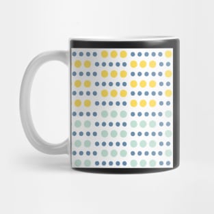 Whimsical Blue and Yellow Dots Mug